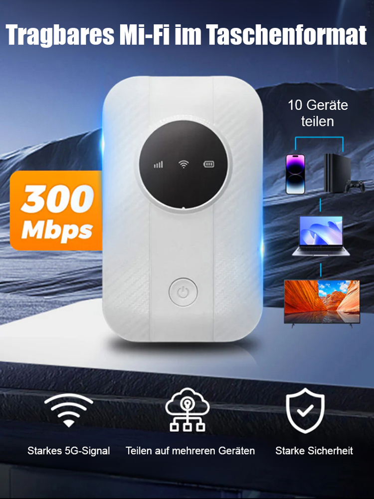 【2026er WLAN-Gen】5G-Router, 10 Geräte gleichzeitig verbinden! 🚀 Sie können schnell Handys, Computer, Fernseher, Überwachungskameras und Spielkonsolen anschließen.