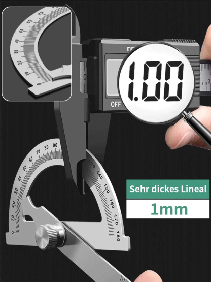 【Tragbar und präzise】Edelstahl-Einarmwinkelmesser