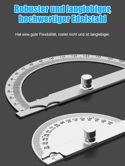 【Tragbar und präzise】Edelstahl-Einarmwinkelmesser