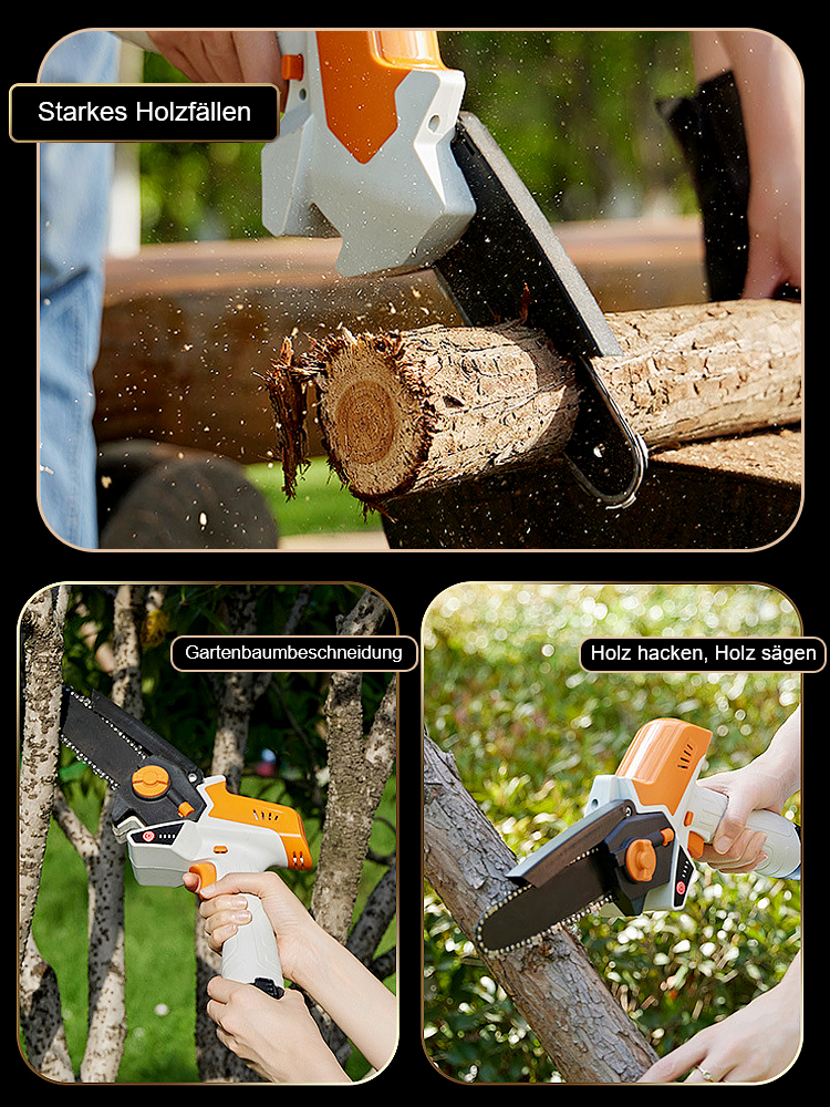 Kleine handgeführte Lithium-Kettensäge