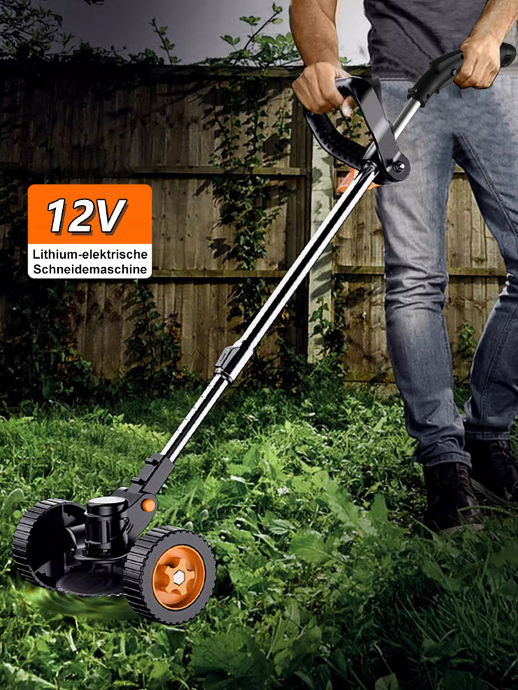 【Nicht müde Rücken】Lithium elektrische Hand-Push zweirädrigen Rasenmäher