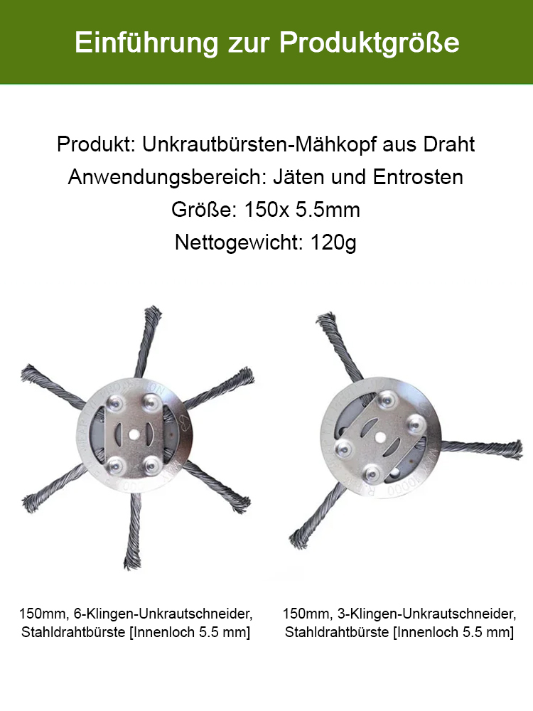 Kleiner Lithium-Mähkopf