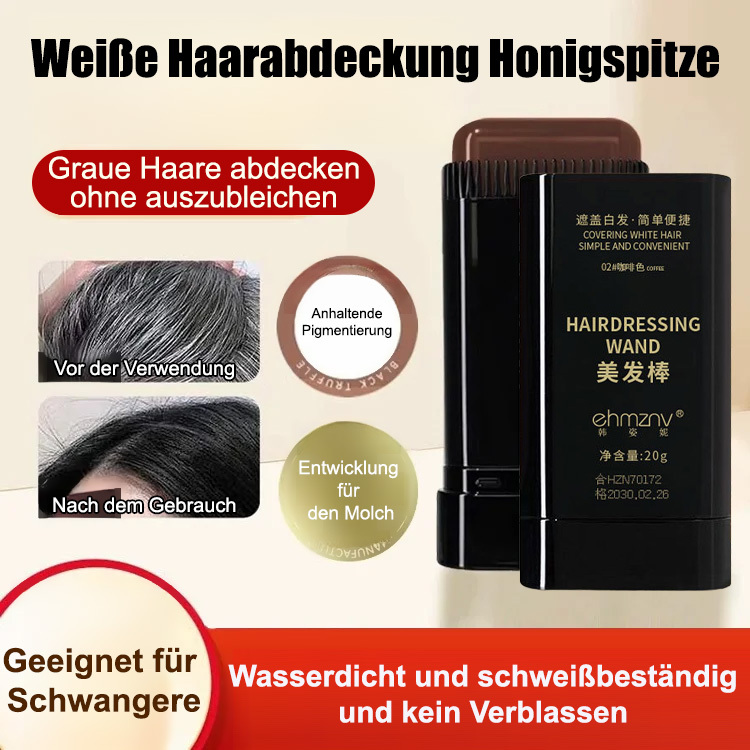 Graue Haare abdecken, ohne das Haar zu schädigen, schöner Haarstab.