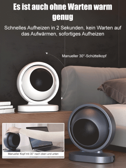 Schnellheizlüfter✨ verbraucht nur eine Kilowattstunde pro Tag und heizt in 3 Sekunden auf.