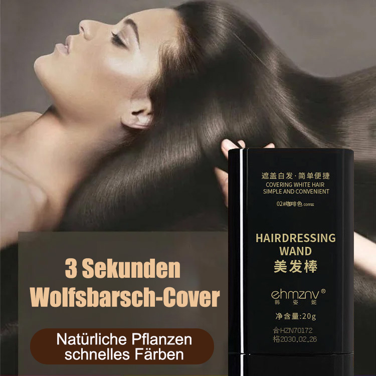 Graue Haare abdecken, ohne das Haar zu schädigen, schöner Haarstab.