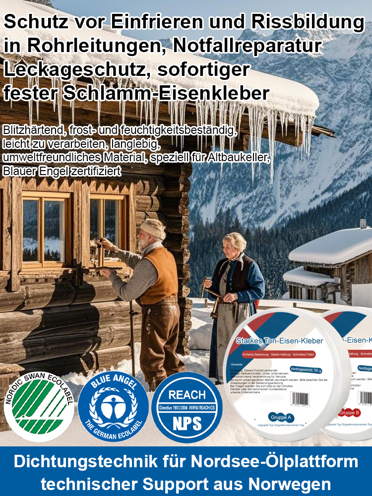 Multifunktionaler Kunststoff-Stahl-Niob-Eisen-Kleber, der nach dem Aushärten härter als Stahl ist.