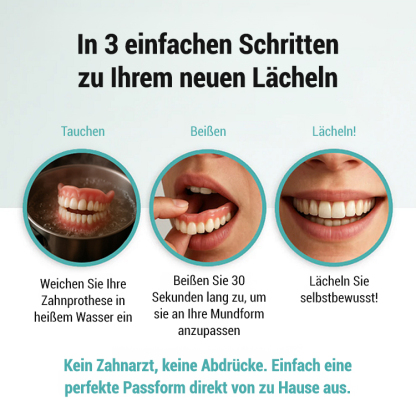 【3-in-1】Zahnersatz-Verschönerungsset 📦,zuerst anprobieren, überzeugen und dann ohne Sorge bezahlen