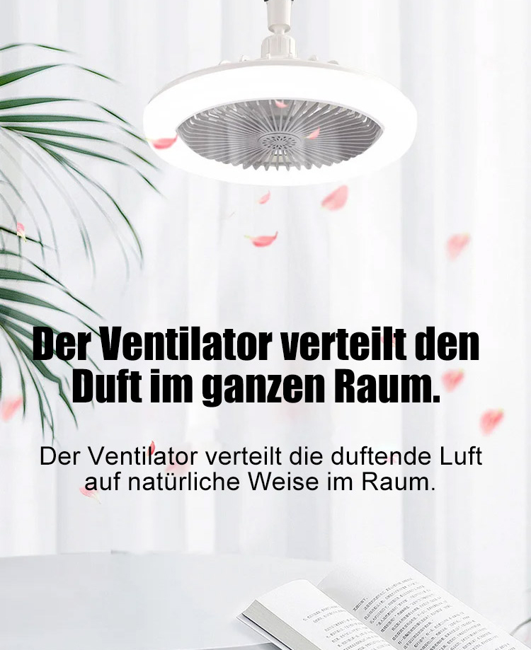 Beleuchtungsventilator, Zwei-in-Eins-Energiesparlampe