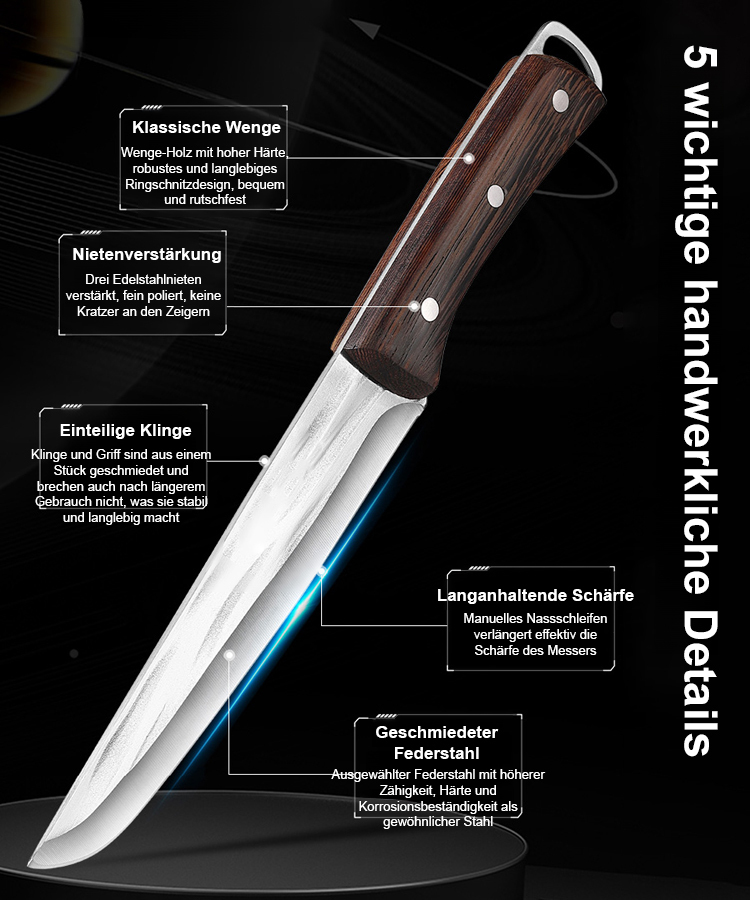🌟Dies ist ein legendäres Messer, das zwanzig Jahre lang scharf bleibt, ohne nachgeschärft werden zu müssen, und es hat von Verbrauchern und Medien hohe Anerkennung und Empfehlungen erhalten!