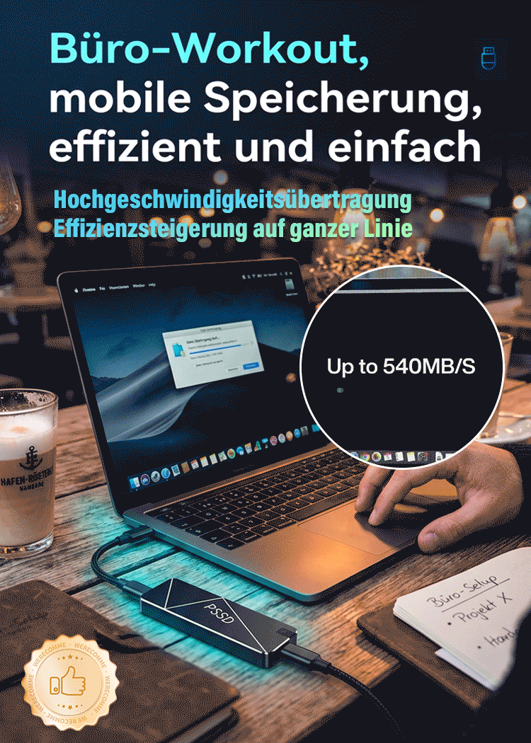 Dies ist eine einmalige Gelegenheit, eine tragbare SSD mit echten 16 TB extragroßer Kapazität und einer Übertragungsgeschwindigkeit von 1000 MB/s zum Preis einer Tafel Schokolade zu kaufen! 🍫💾🔥