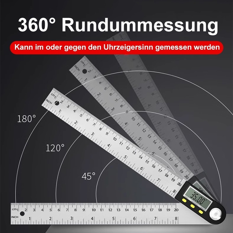 Digitales Winkelmessgerät mit hoher Genauigkeit Lineal