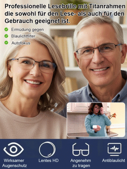 Multifunktionale Brille – Schluss mit dem lästigen Brillenglaswechsel! Diese Brille ist perfekt für alles: Computerarbeit, Lesen und Outdoor-Aktivitäten!