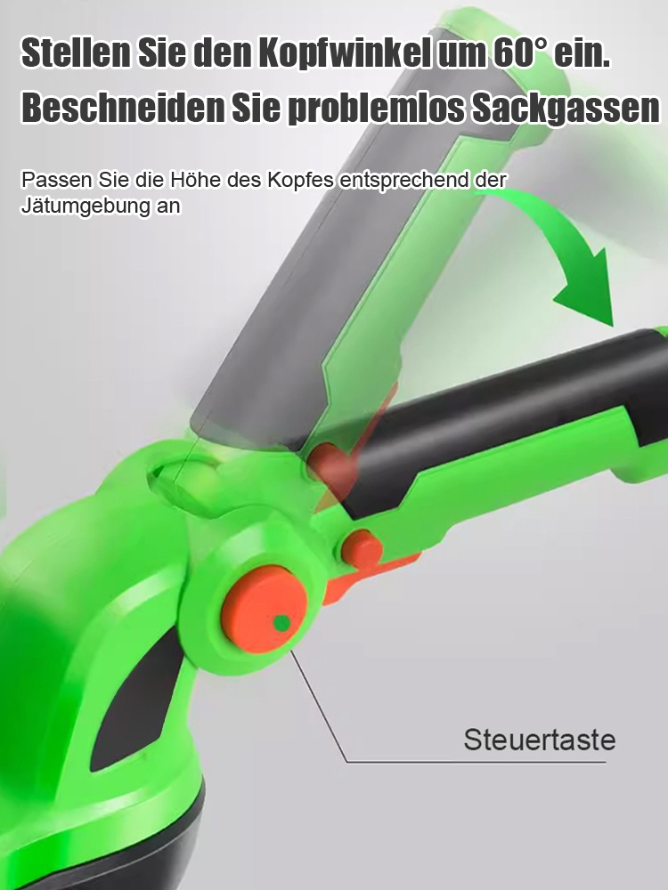 【Kein Stromanschluss erforderlich】Ultraleichte, tragbare elektrische Heckenschere