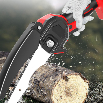 Schnittsäge, Gartenholzschnitt, elektrische Kettensäge