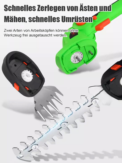 【Kein Stromanschluss erforderlich】Ultraleichte, tragbare elektrische Heckenschere