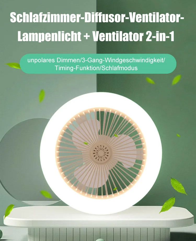Beleuchtungsventilator, Zwei-in-Eins-Energiesparlampe