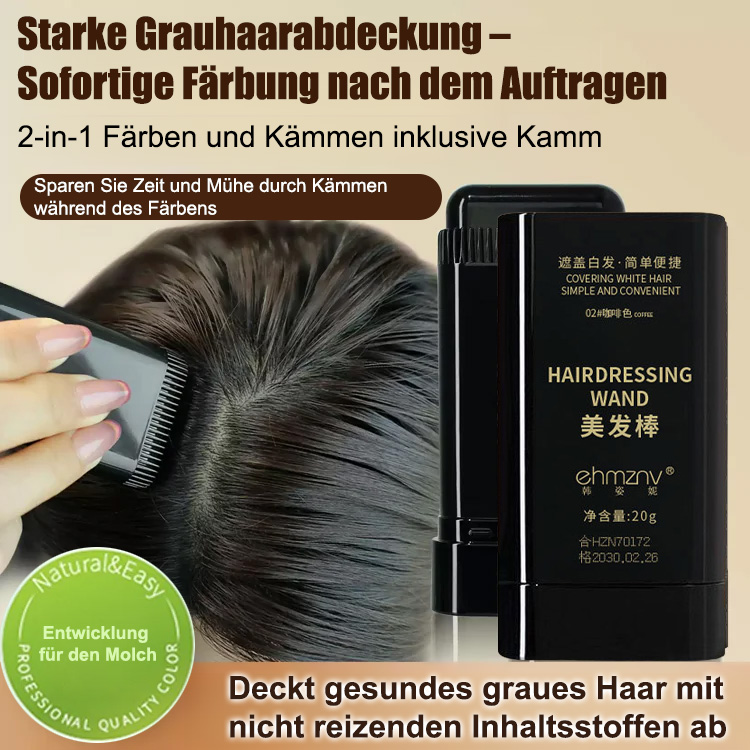 Graue Haare abdecken, ohne das Haar zu schädigen, schöner Haarstab.