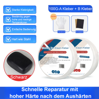 Multifunktionaler Kunststoff-Stahl-Niob-Eisen-Kleber, der nach dem Aushärten härter als Stahl ist.