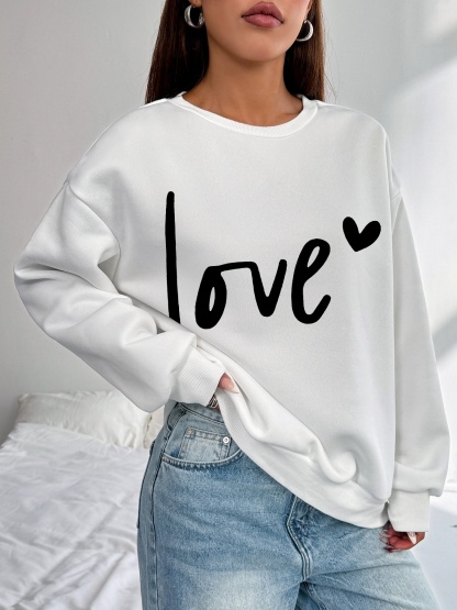 Damen Casual Sweatsuit mit Pockets und Fleece