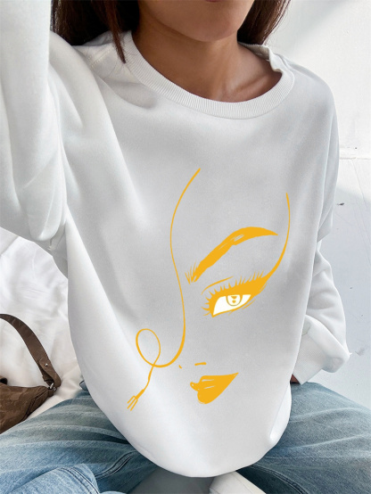 Damen Casual Sweatsuit mit Pockets und Fleece