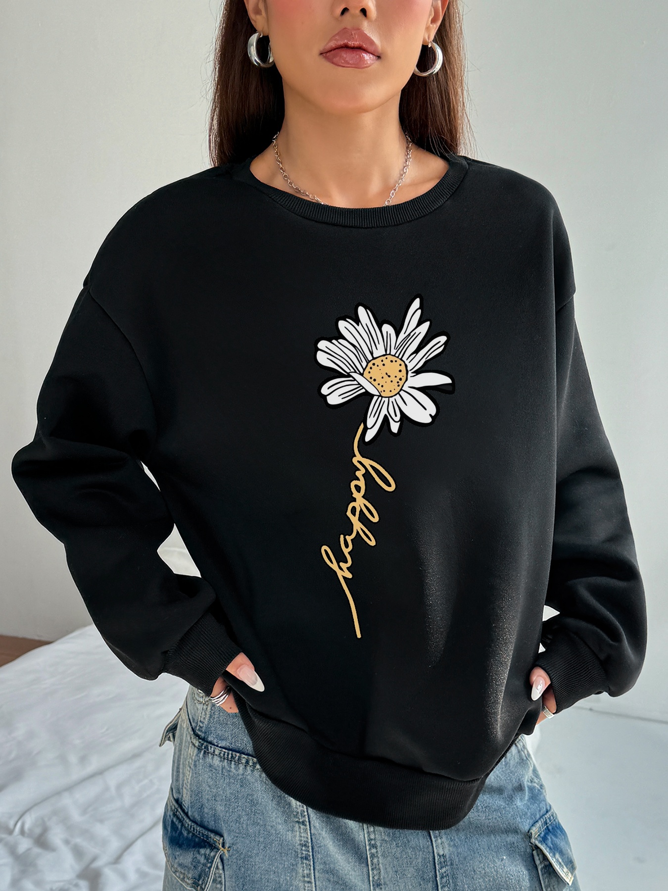 Damen Casual Sweatsuit mit Pockets und Fleece