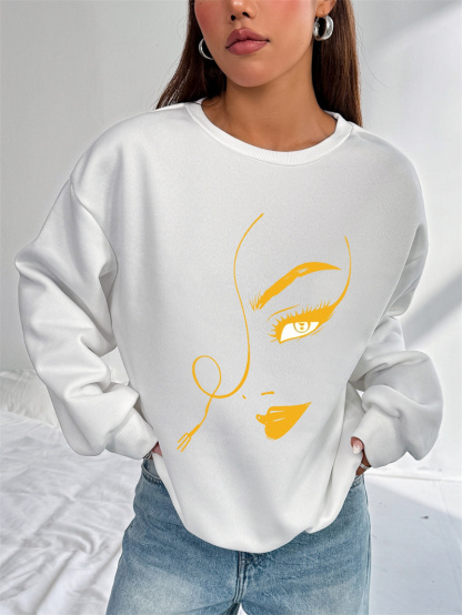 Damen Casual Sweatsuit mit Pockets und Fleece
