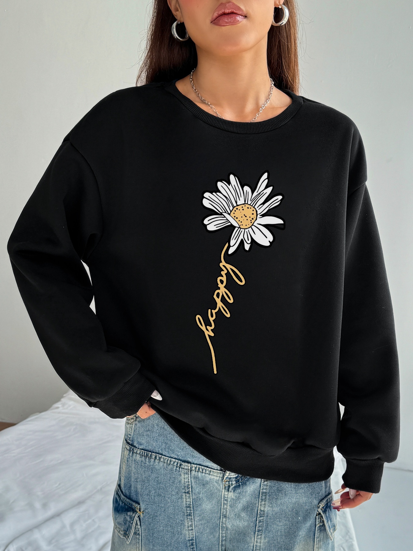 Damen Casual Sweatsuit mit Pockets und Fleece