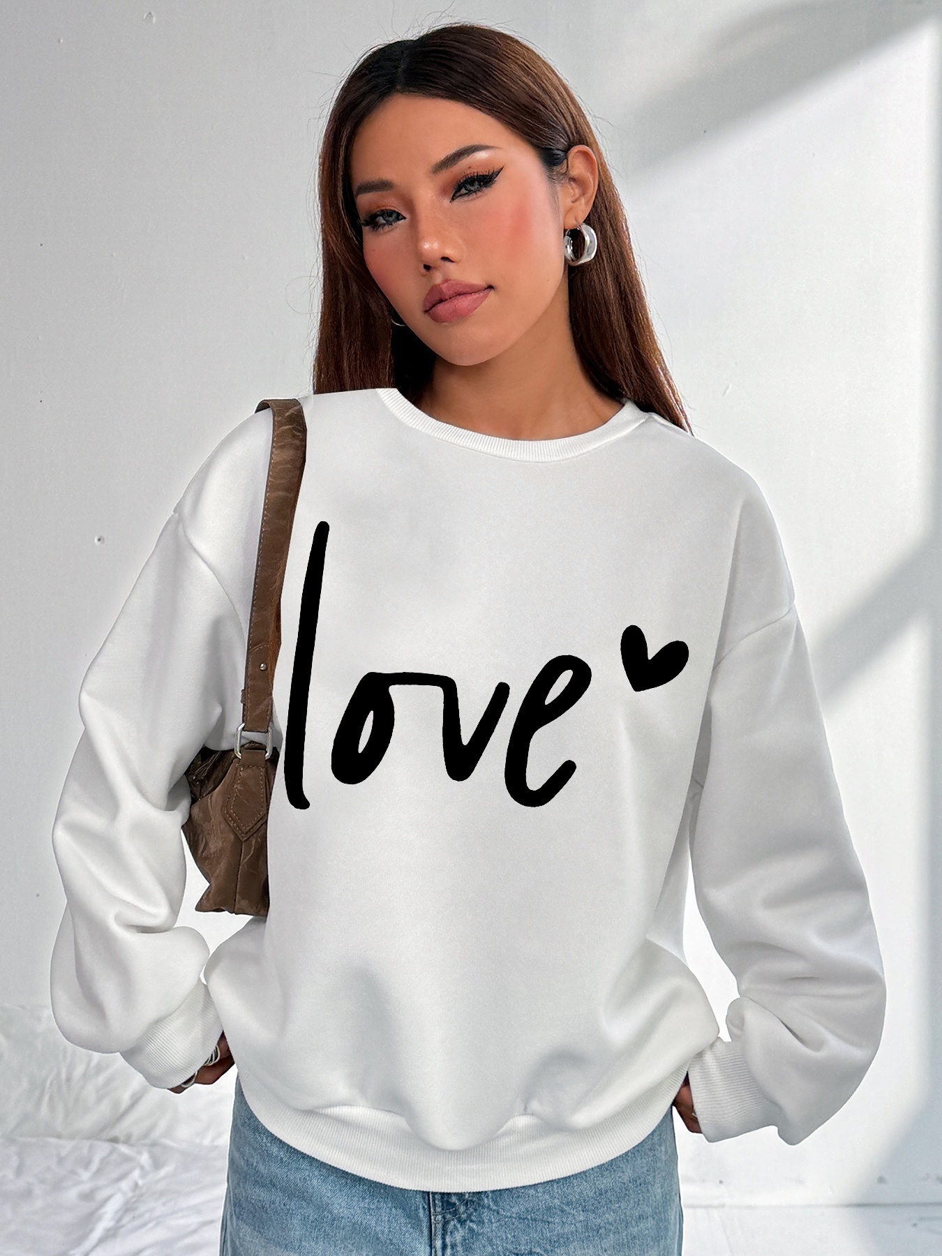 Damen Casual Sweatsuit mit Pockets und Fleece
