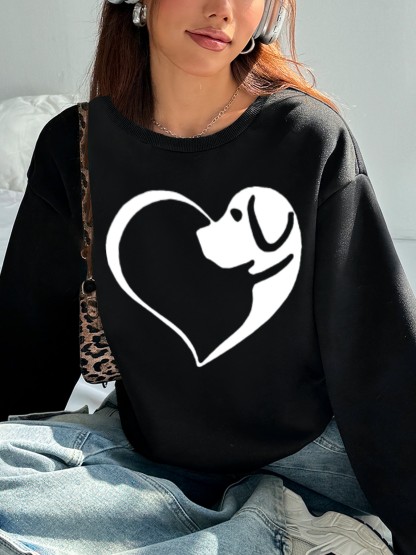 Damen Casual Sweatsuit mit Pockets und Fleece
