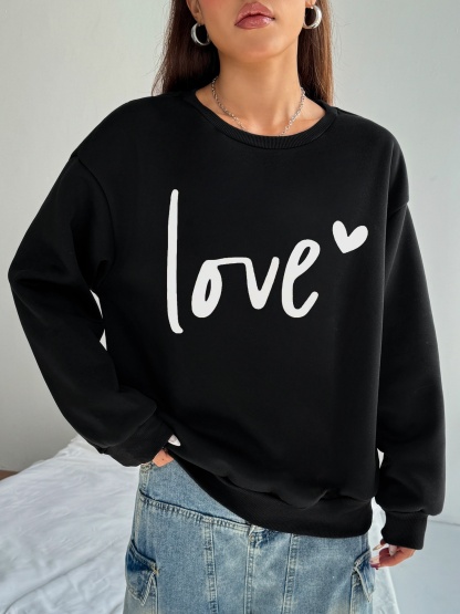 Damen Casual Sweatsuit mit Pockets und Fleece