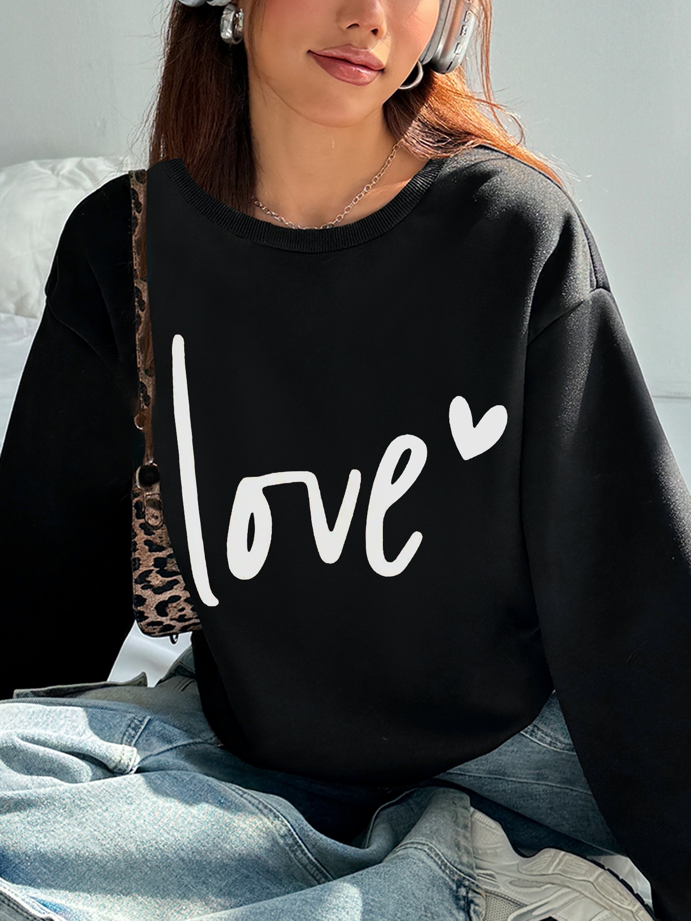 Damen Casual Sweatsuit mit Pockets und Fleece