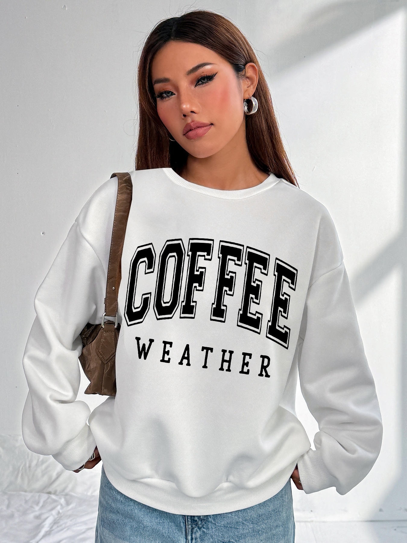 Damen Casual Sweatsuit mit Pockets und Fleece