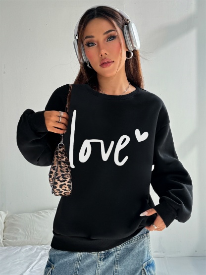 Damen Casual Sweatsuit mit Pockets und Fleece