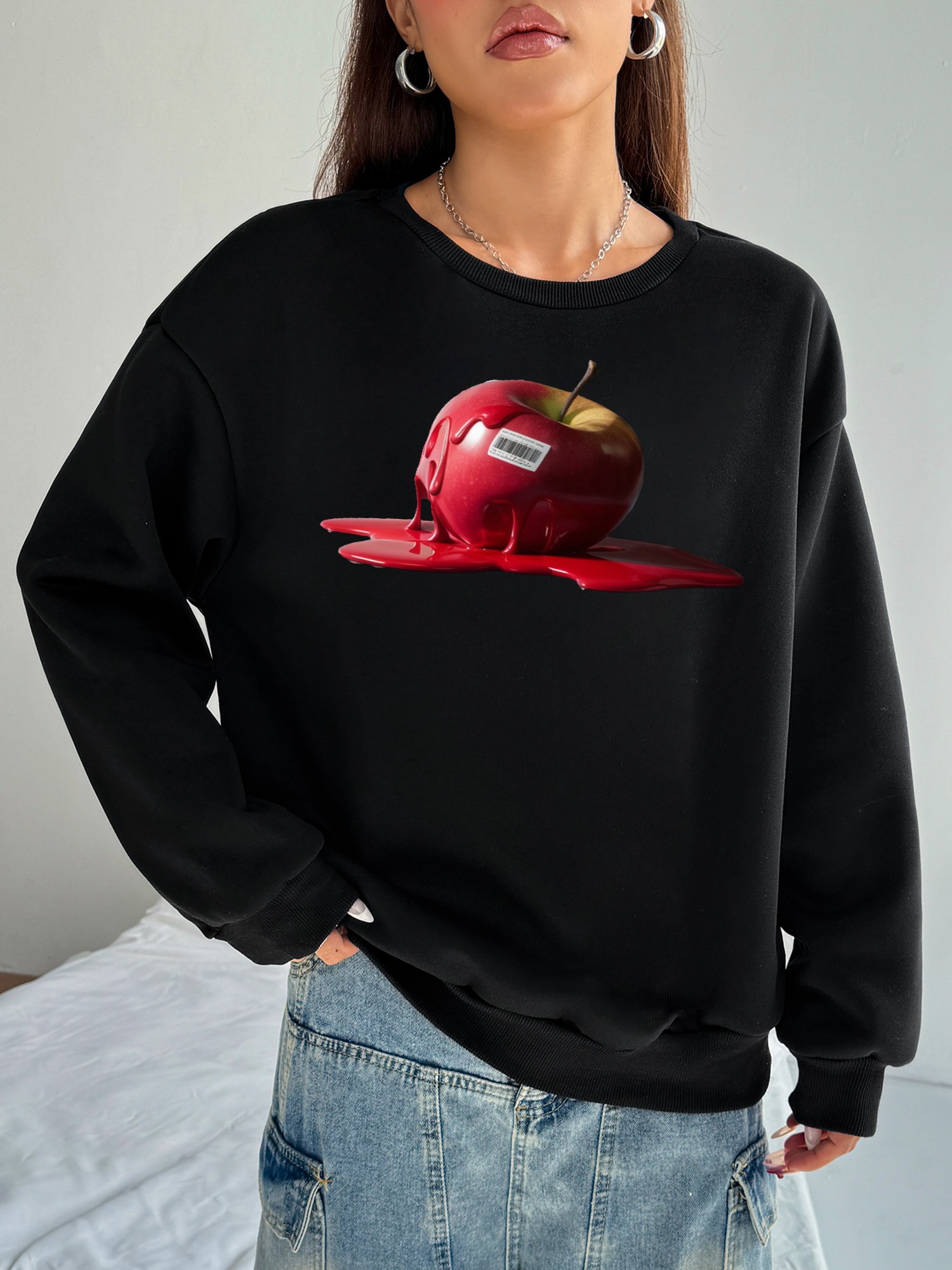 Damen Casual Sweatsuit mit Pockets und Fleece