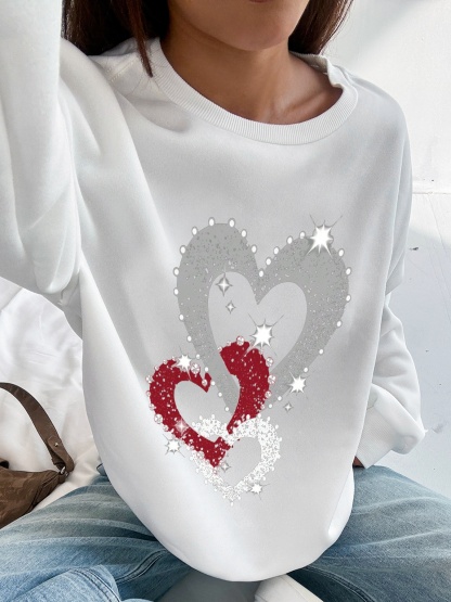 Damen Casual Sweatsuit mit Pockets und Fleece