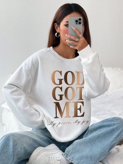 Damen Casual Sweatsuit mit Pockets und Fleece