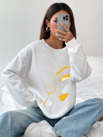 Damen Casual Sweatsuit mit Pockets und Fleece