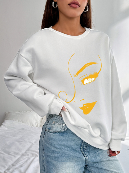 Damen Casual Sweatsuit mit Pockets und Fleece