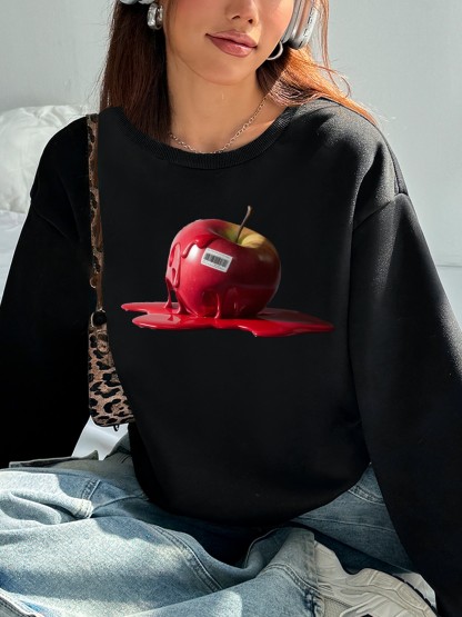 Damen Casual Sweatsuit mit Pockets und Fleece