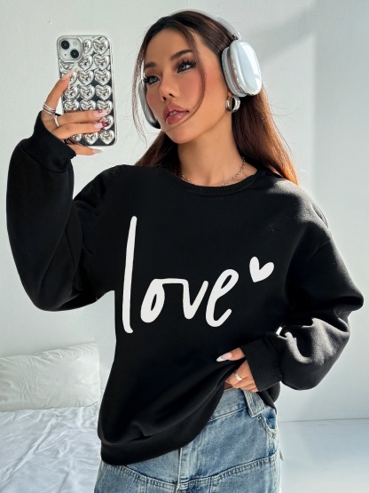 Damen Casual Sweatsuit mit Pockets und Fleece