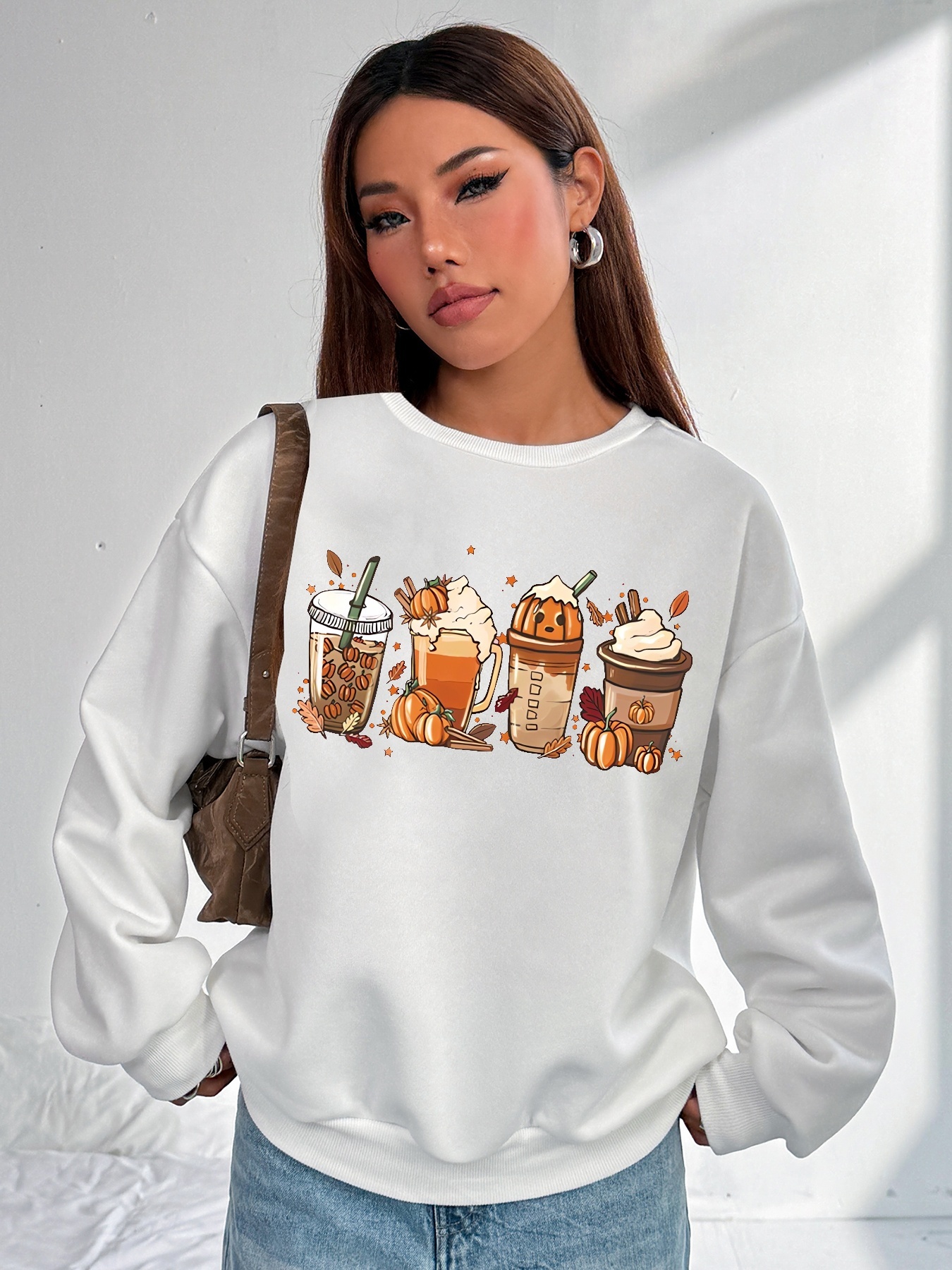 Damen Casual Sweatsuit mit Pockets und Fleece