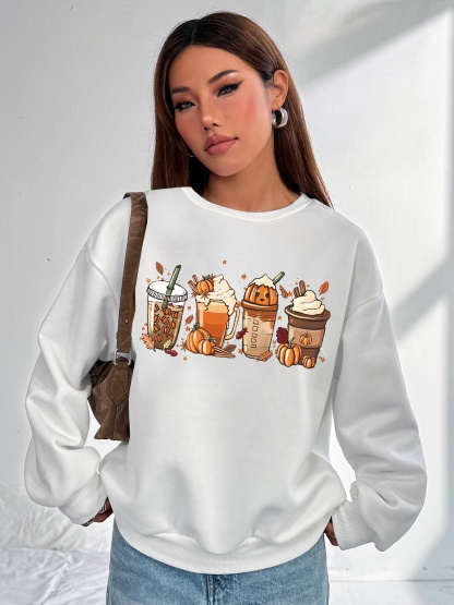 Damen Casual Sweatsuit mit Pockets und Fleece
