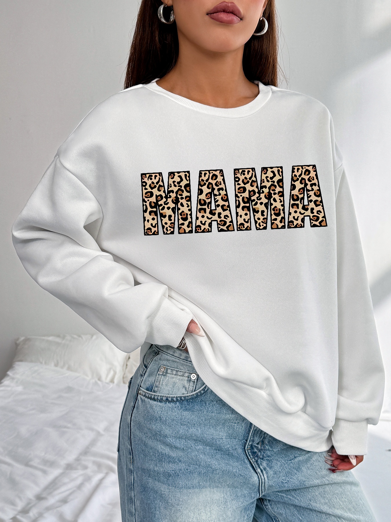 Damen Casual Sweatsuit mit Pockets und Fleece