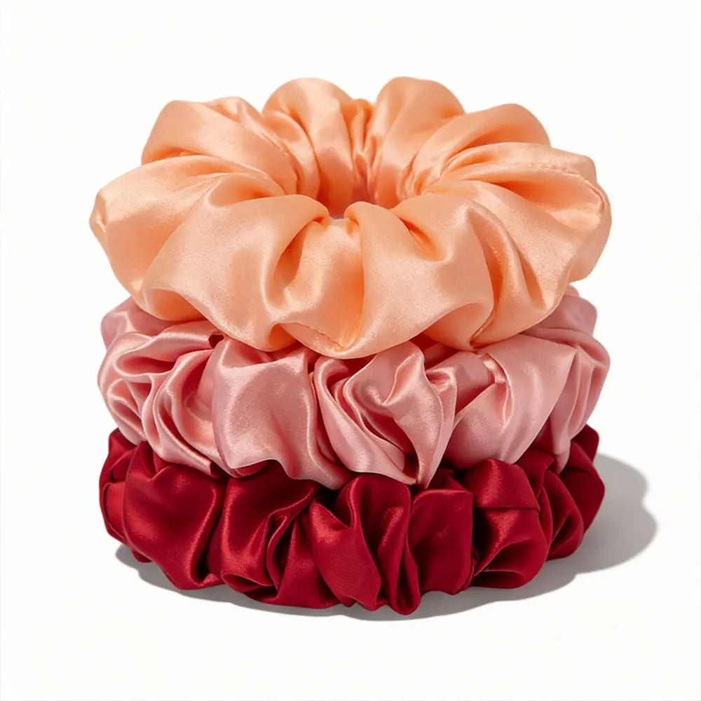 19 momme silk scrunchies 3-piece set