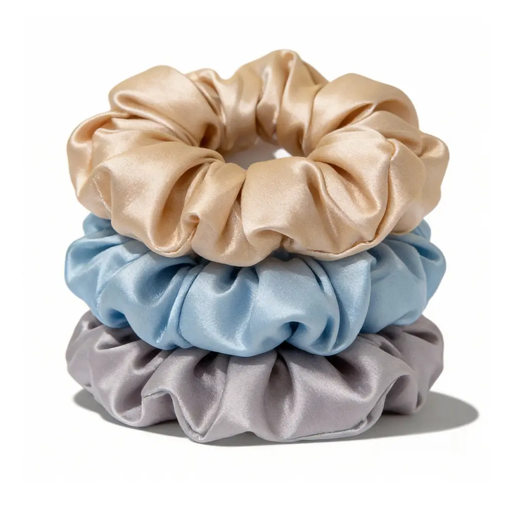 19 momme silk scrunchies 3-piece set