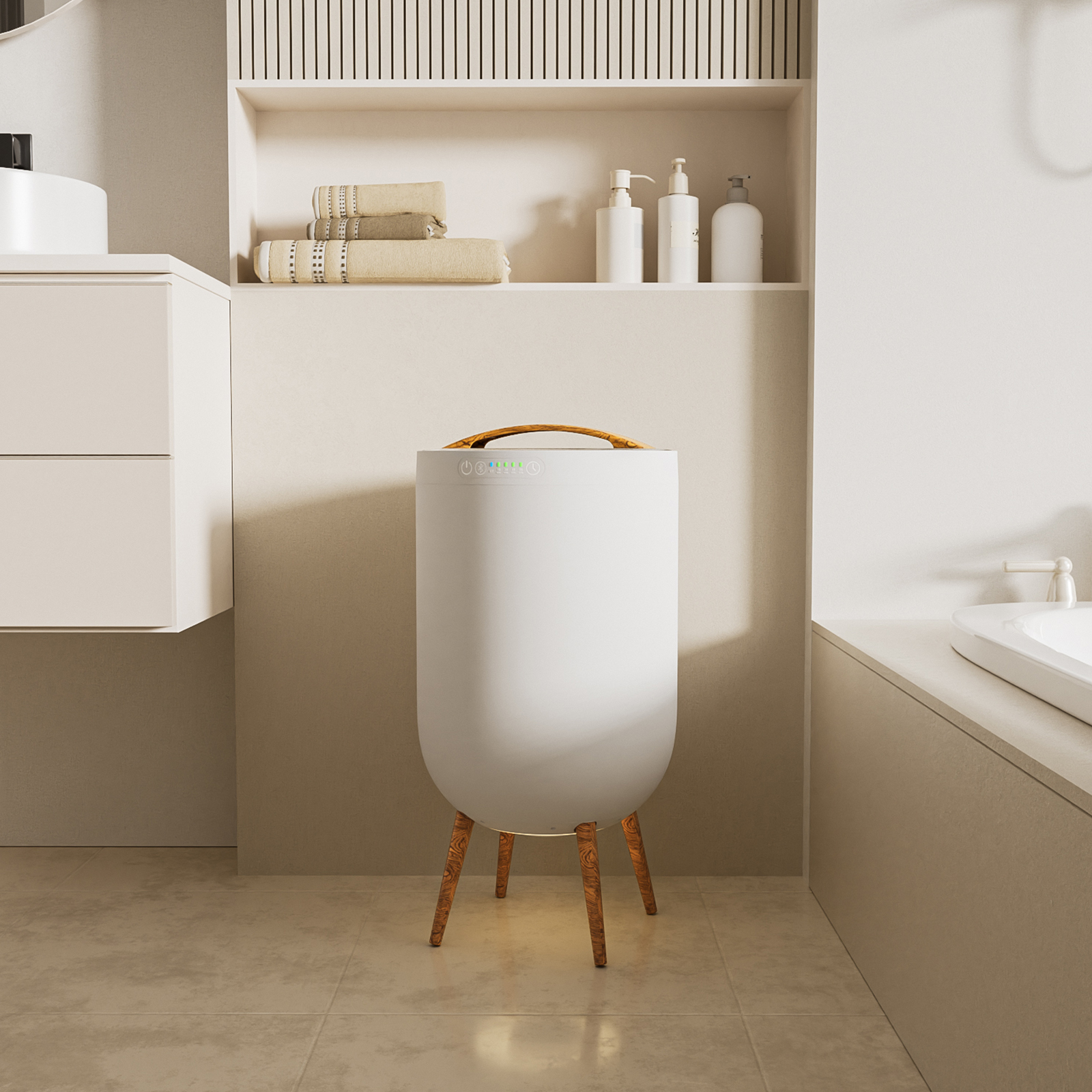 Towel Warmer with Bluetooth Speaker