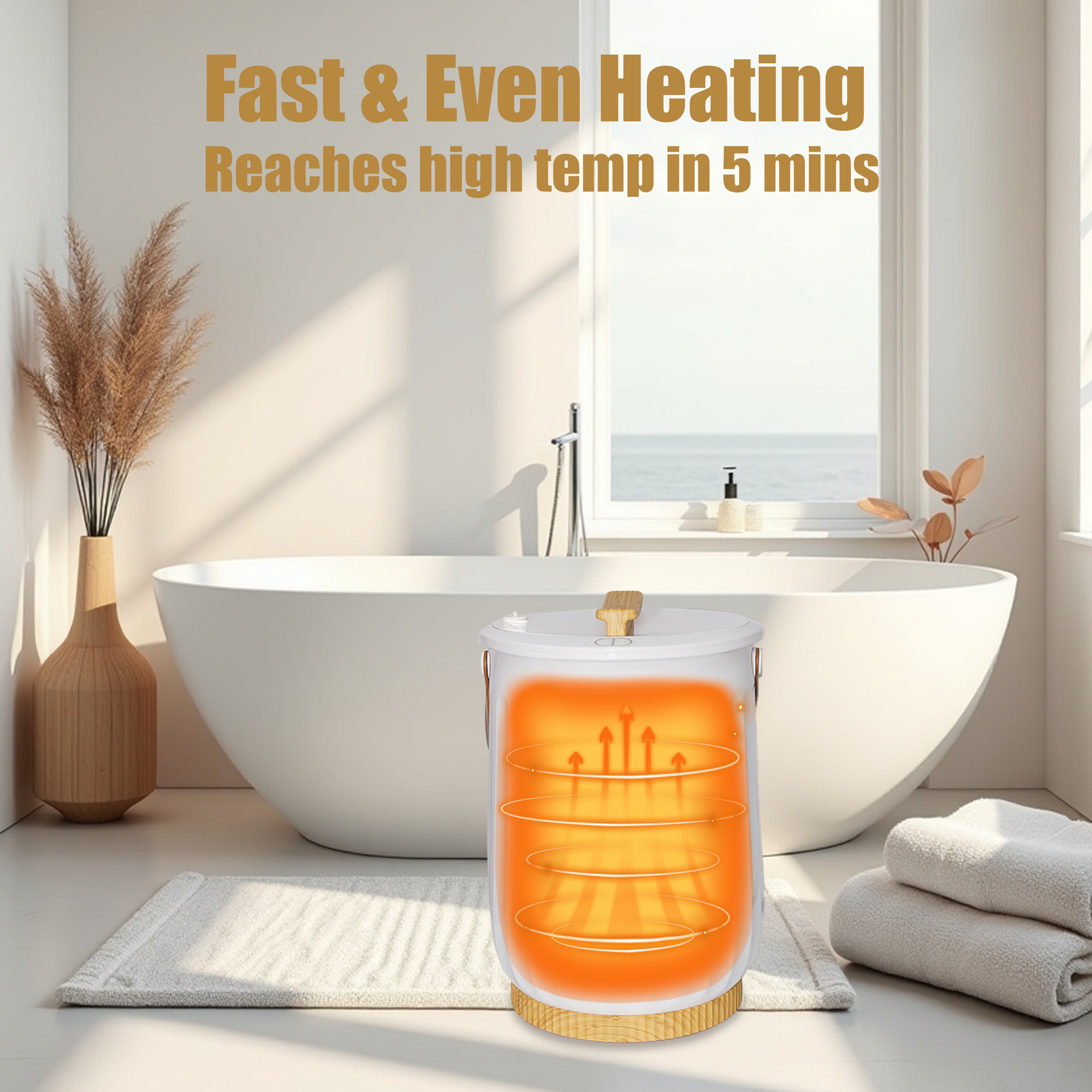 Towel Warmer 20L,  Fits Up to Two 40"X70" Oversized Towels Auto Shut Off, Ajustable Timer, Child Safety Lock