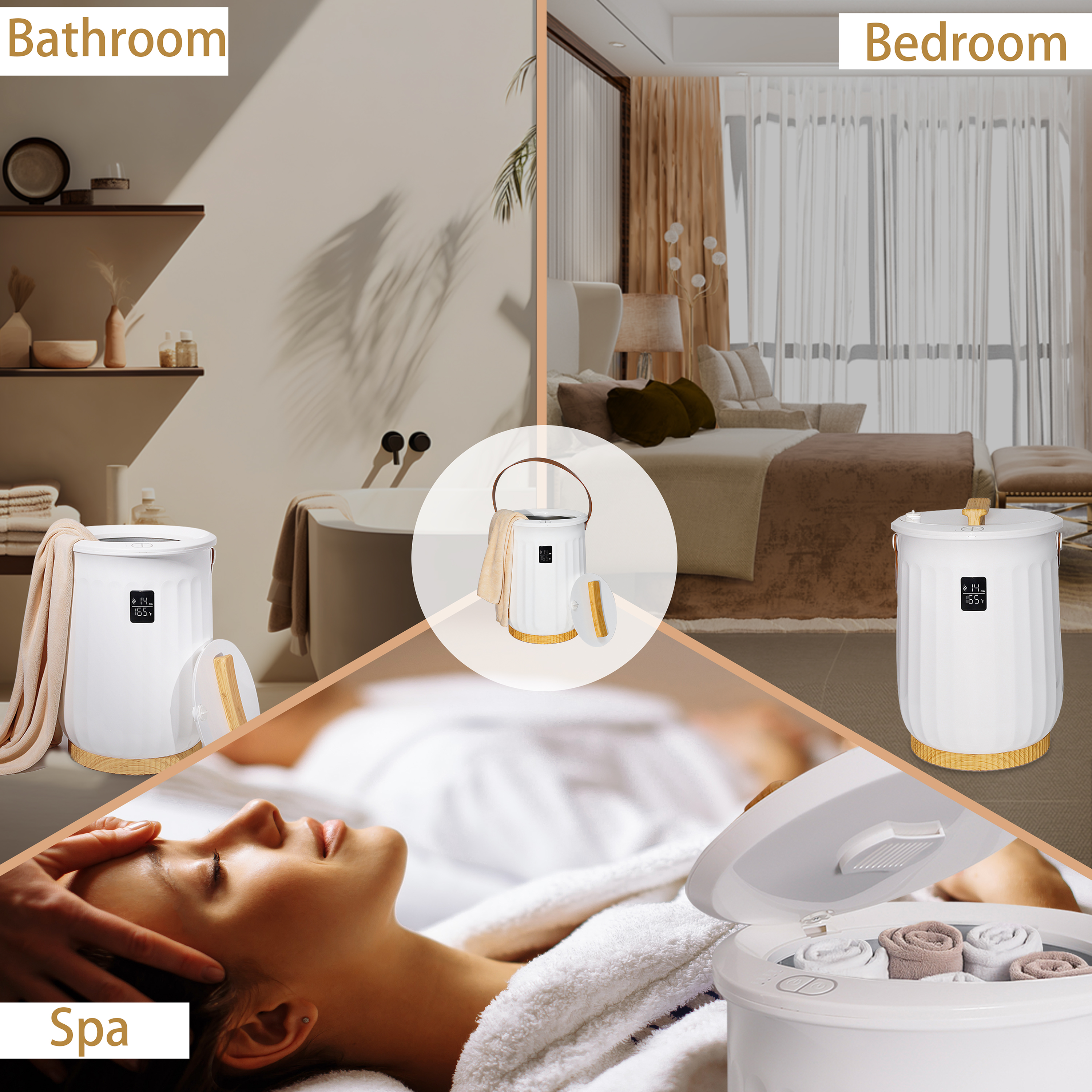 Towel Warmer 20L,  Fits Up to Two 40"X70" Oversized Towels Auto Shut Off, Ajustable Timer, Child Safety Lock