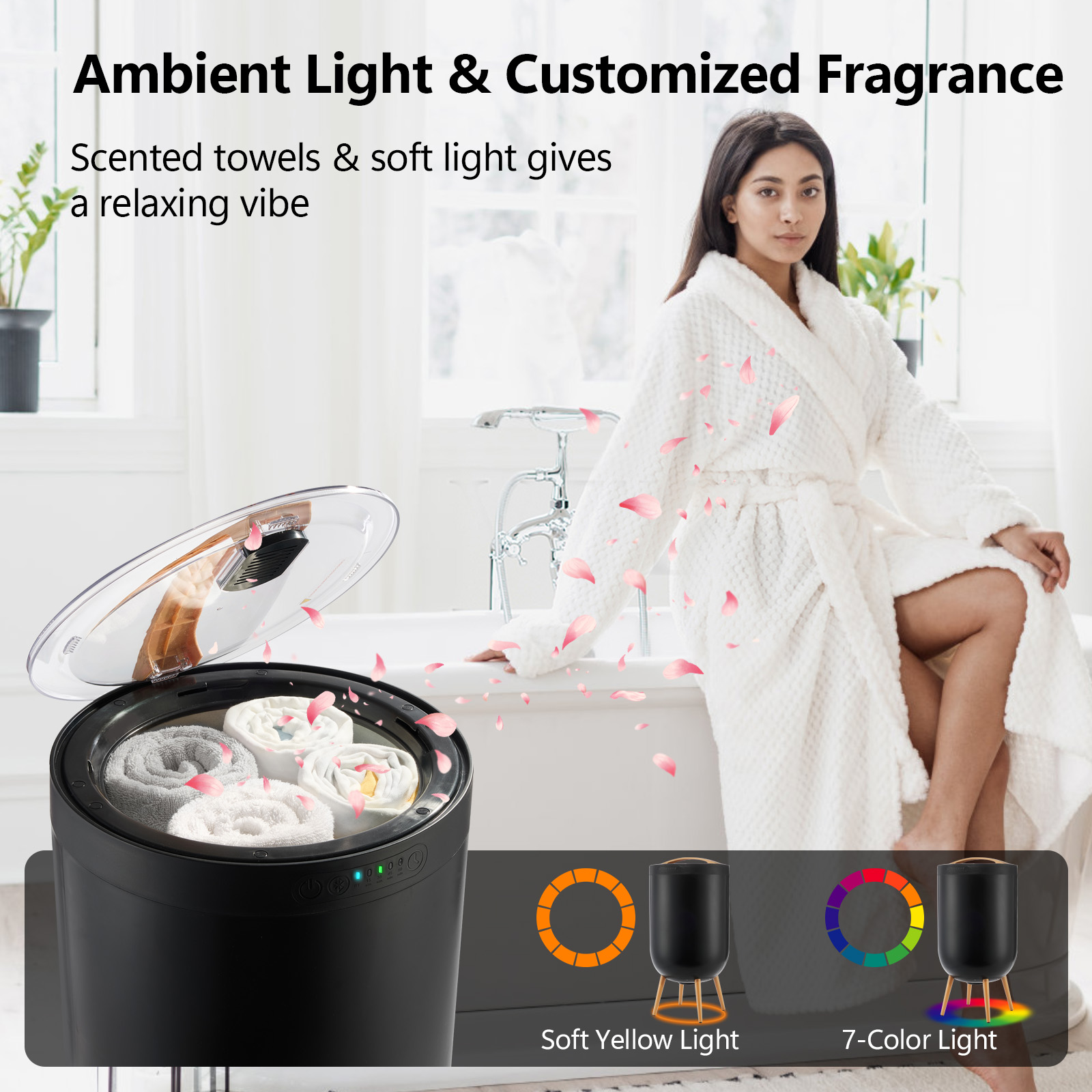 Towel Warmer with Bluetooth Speaker