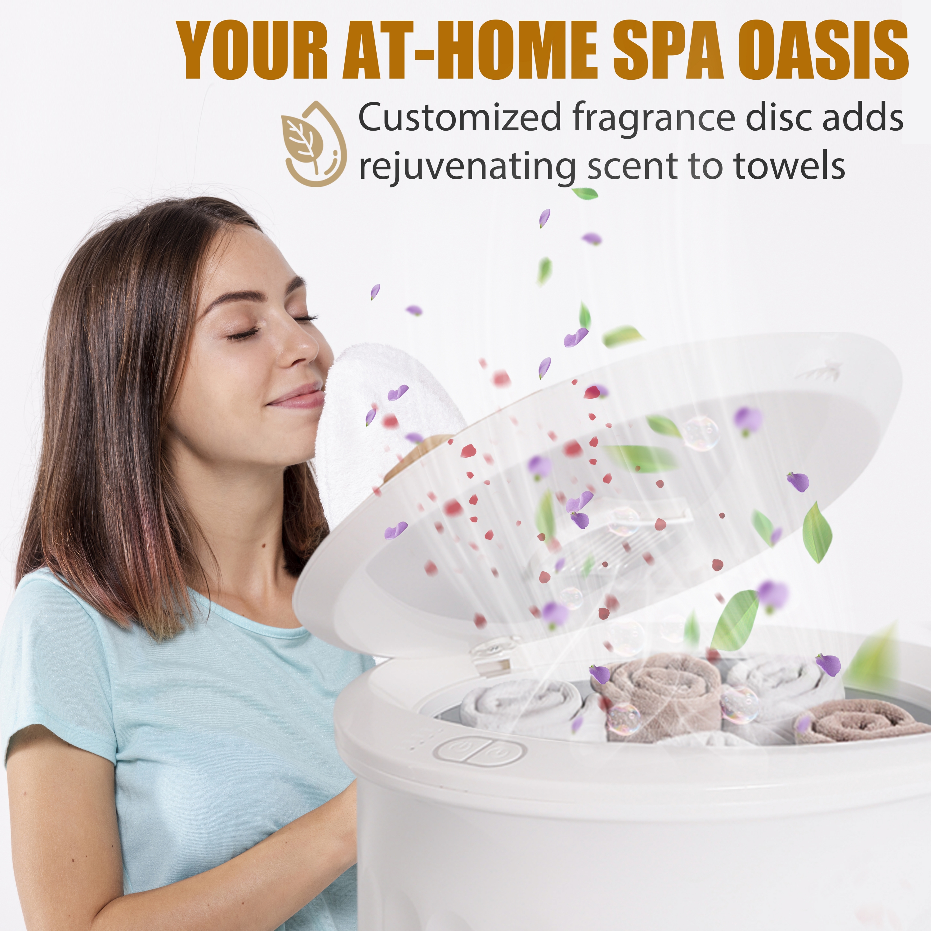 Towel Warmer 20L,  Fits Up to Two 40"X70" Oversized Towels Auto Shut Off, Ajustable Timer, Child Safety Lock